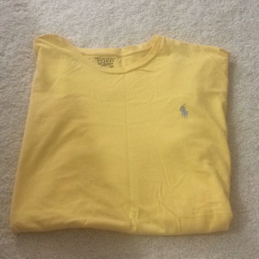Yellow men’s polo shirt